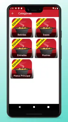 Spanish Food Recipes and Cooking android App screenshot 1