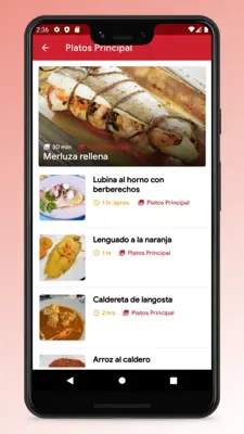 Spanish Food Recipes and Cooking android App screenshot 5