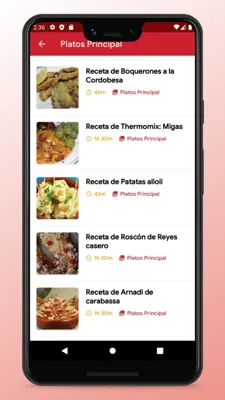 Spanish Food Recipes and Cooking android App screenshot 6